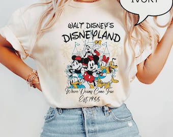 Comfort Colors Disneyland T-Shirt, Mickey And Friends Vintage Park Tee