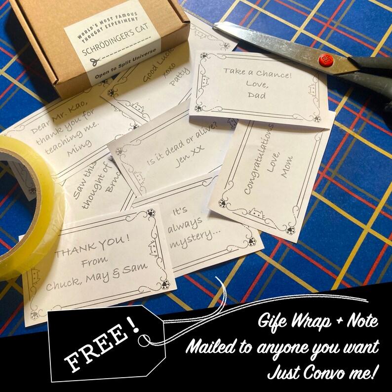 Free gift wrap with personal message sent directly to the recipient.  Easy shopping.