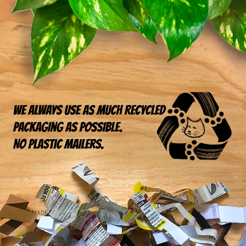 Using compostable or recycled materials.