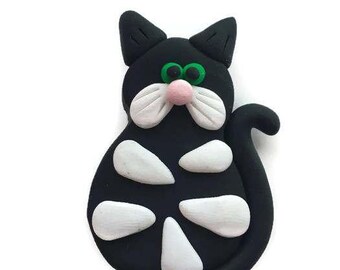 cat fridge magnet etsy