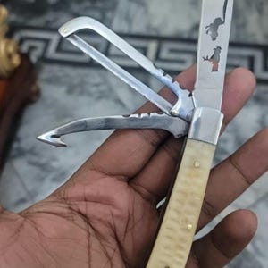 Hen and rooster pocket knife - Etsy 日本