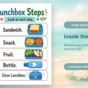 Pranzo al sacco pronto / Lista di controllo per il pranzo al sacco / PDF stampabile / Download digitale immagine 10