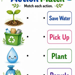 Erdpflegehelfer | Earth Day Arbeitsblätter | Druckbare PDF | Digitaler Download Bild 4