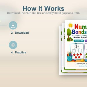 Number Bonds Park | Number Bonds Worksheets | Printable PDF | Digital Download image 8