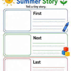 Vorschule Sommer Spaß Seiten | Sommer-Aktivitäten für Kinder im Vorschulalter | Druckbare PDF | Digitaler Download Bild 7