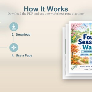 Promenade des Quatre Saisons | Feuilles de travail sur les saisons | PDF imprimable | Téléchargement numérique image 8