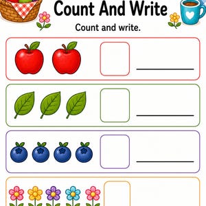 Number Sense Picnic | Number Sense Worksheets | Printable PDF | Digital Download image 4