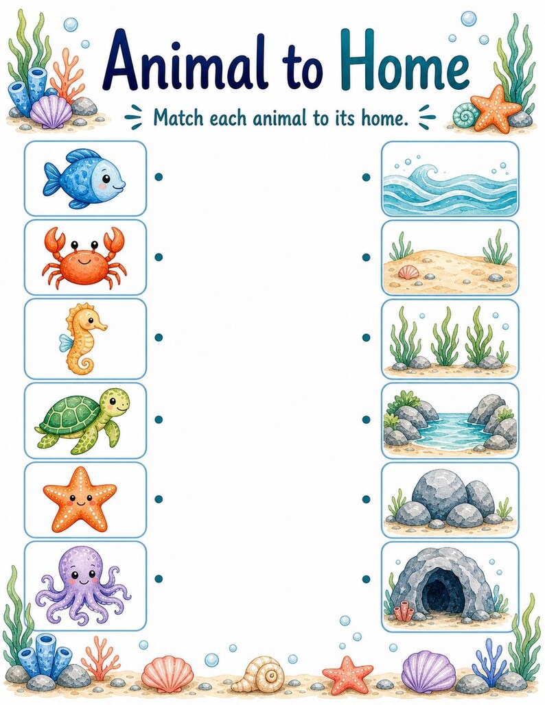 Pearl Match Cove | Folhas de Atividades de Correspondência | PDF para Imprimir | Download Digital imagem 7