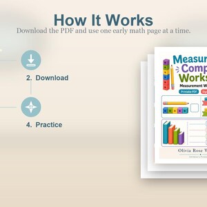 Atelier de mesure et de comparaison | Feuilles de calcul | PDF imprimable | Téléchargement numérique image 8
