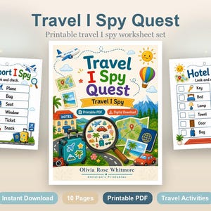 Travel I Spy Quest | Travel I Spy | Printable PDF | Digital Download image 2