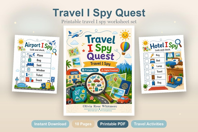 Travel I Spy Quest | Travel I Spy | Printable PDF | Digital Download image 2