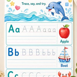 Dolphin Shape Splash | Preschool Worksheets | Printable PDF | Digital Download image 5