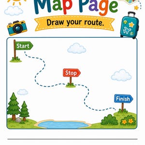 Cuaderno de actividades de viaje / Libro de actividades de viaje para niños / PDF imprimible / Descarga digital imagen 5
