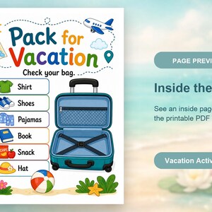 Vacation Explorer Pages | Vacation Activity Pages | Printable PDF | Digital Download image 10