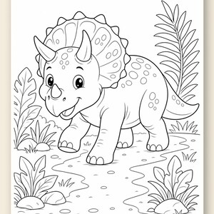 Dino Discovery Coloring Pages | Dinosaur Coloring Pages | Printable PDF | Digital Download image 9