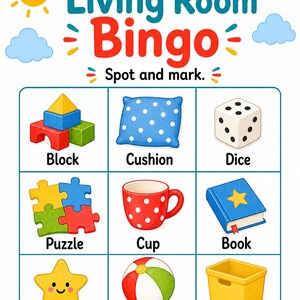 Cushion Game Corner Pages | Living Room Game Pages | Printable PDF | Digital Download image 3
