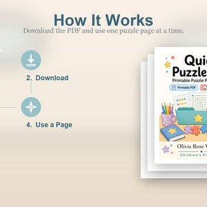 Quiet Puzzle Pack | Printable Puzzle Pages for Kids | Printable PDF | Digital Download image 8