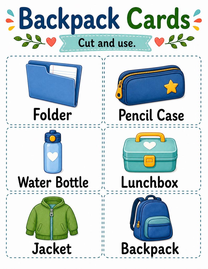 Backpack Ready | Backpack Checklist | Printable PDF | Digital Download image 4