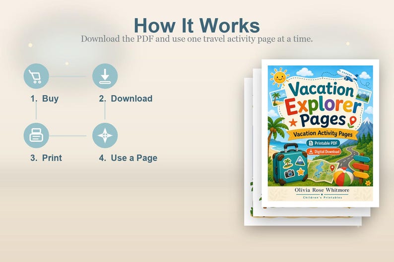 Vacation Explorer Pages | Vacation Activity Pages | Printable PDF | Digital Download image 8