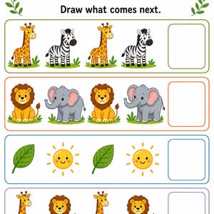 Odd One Out Safari | Visual Discrimination Worksheets | Printable PDF | Digital Download image 6