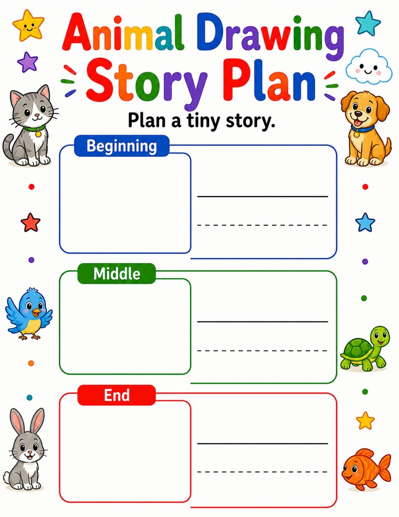 Directed Drawing Animals | Directed Drawing for Kids | Printable PDF | Digital Download image 7