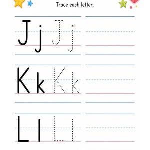 Little Pencil Letters | Letter Tracing Worksheets | Printable PDF | Digital Download image 4