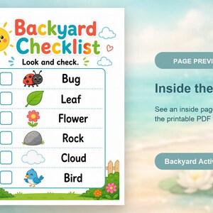 Backyard Entdecker-Seiten | Gartenaktivitäten für Kinder | Druckbare PDF | Digitaler Download Bild 10