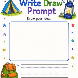 Draw Your Own Adventure | Adventure Writing Prompts | Printable PDF | Digital Download image 3