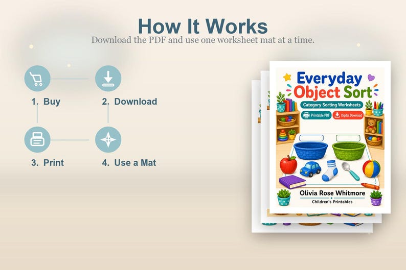 Everyday Object Sort | Category Sorting Worksheets | Printable PDF | Digital Download image 8