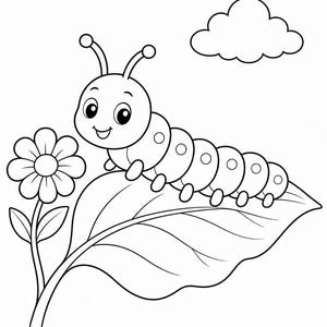 Butterfly Meadow Coloring Pages | Butterfly Coloring Pages | Printable PDF | Digital Download image 4