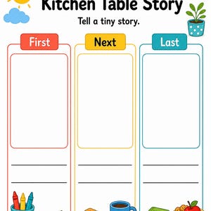 Páginas para la mesa de la cocina soleada / Páginas de verano para la mesa de la cocina / PDF imprimible / Descarga digital imagen 7