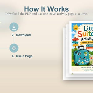Pagine di attività a tema valigia / Attività di viaggio per bambini / PDF stampabile / Download digitale immagine 8