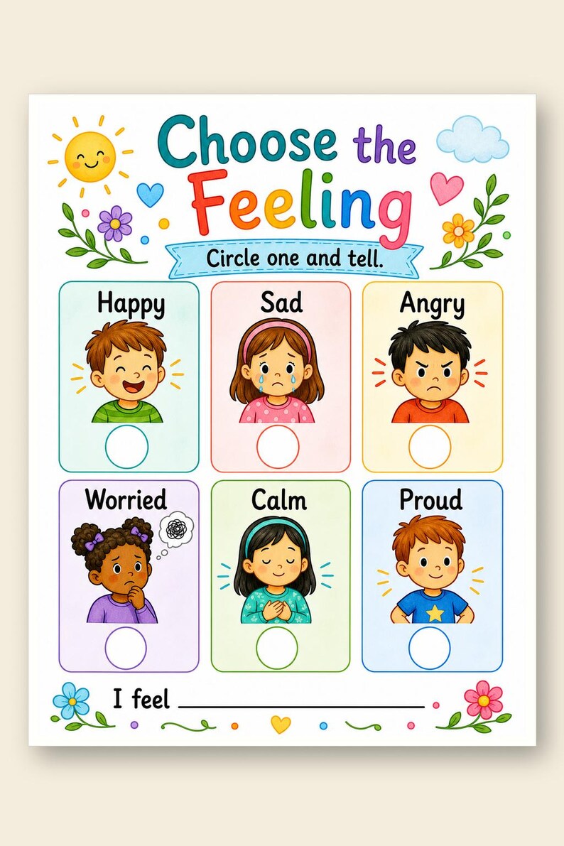 SEL Choice Pages | SEL Worksheets | Printable PDF | Digital Download image 9