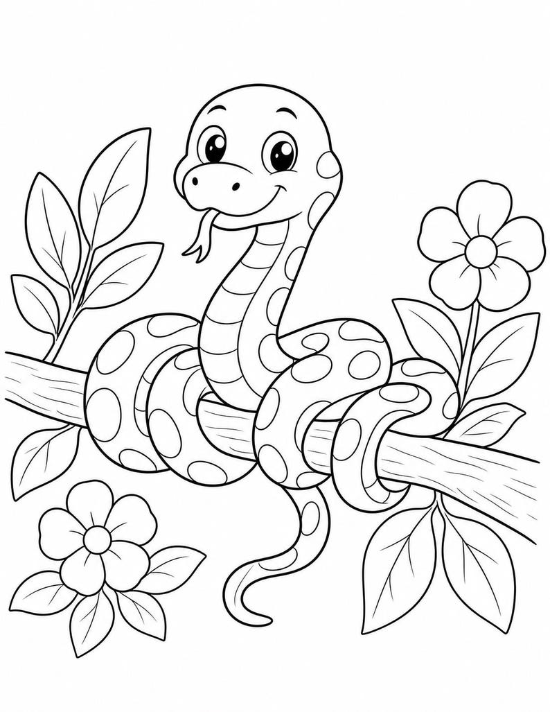 Desenhos para colorir de explorador da selva | Desenhos para colorir da selva | PDF para imprimir | Download digital imagem 6