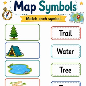 Map Adventure Skills | Map Skills Worksheets | Printable PDF | Digital Download image 3
