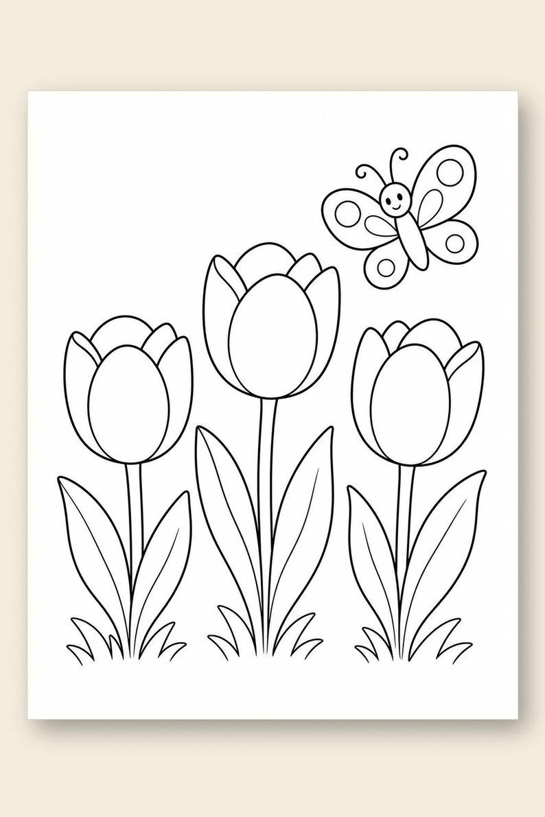 Garden Blooms Coloring Pages | Flower Coloring Pages | Printable PDF | Digital Download image 9