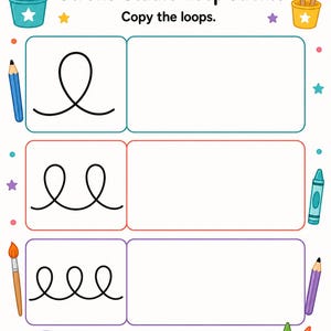 Stroke Practice Studio | Stroke Practice Worksheets | Printable PDF | Digital Download image 6