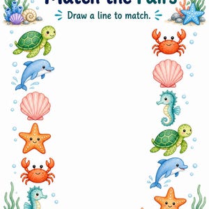 Pearl Match Cove | Folhas de Atividades de Correspondência | PDF para Imprimir | Download Digital imagem 5