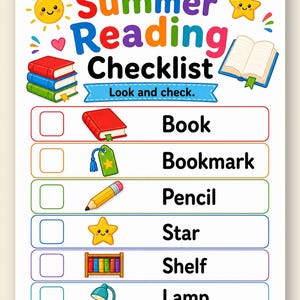 Pages du défi de lecture d'été | Journal de lecture d'été pour enfants | PDF imprimable | Téléchargement numérique image 9