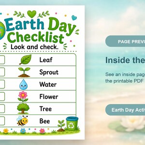 Earth Day Helper Activity Pages | Earth Day Activity Sheets | Printable PDF | Digital Download image 10