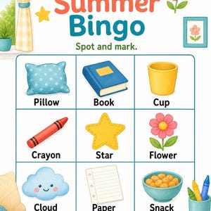 Quiet Summer Home Pages | Summer Quiet Time Activities | Printable PDF | Digital Download image 3