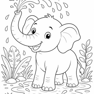 Safari Friends Coloring Pages | Animal Coloring Pages | Printable PDF | Digital Download image 4