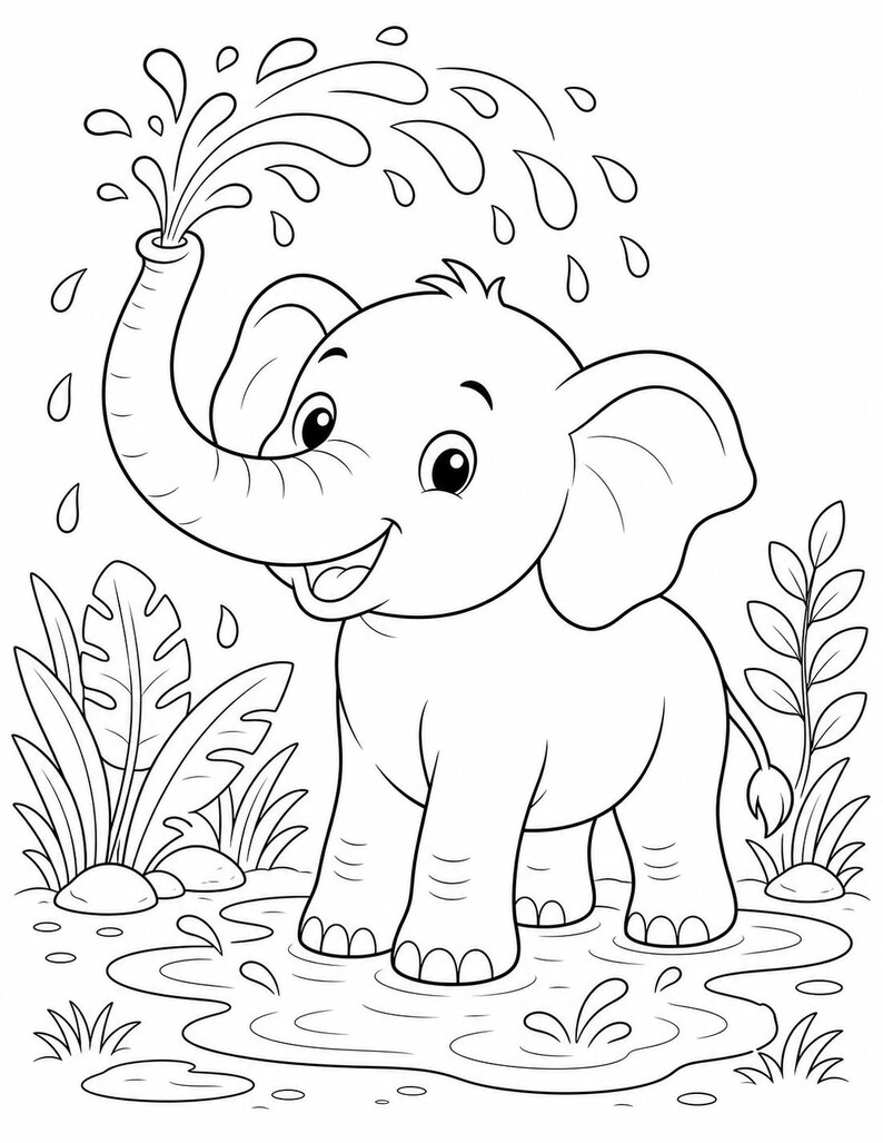 Safari Friends Coloring Pages | Animal Coloring Pages | Printable PDF | Digital Download image 4
