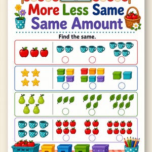 Plus Moins Même boutique | Plus Moins Mêmes feuilles de calcul | PDF imprimable | Téléchargement numérique image 9