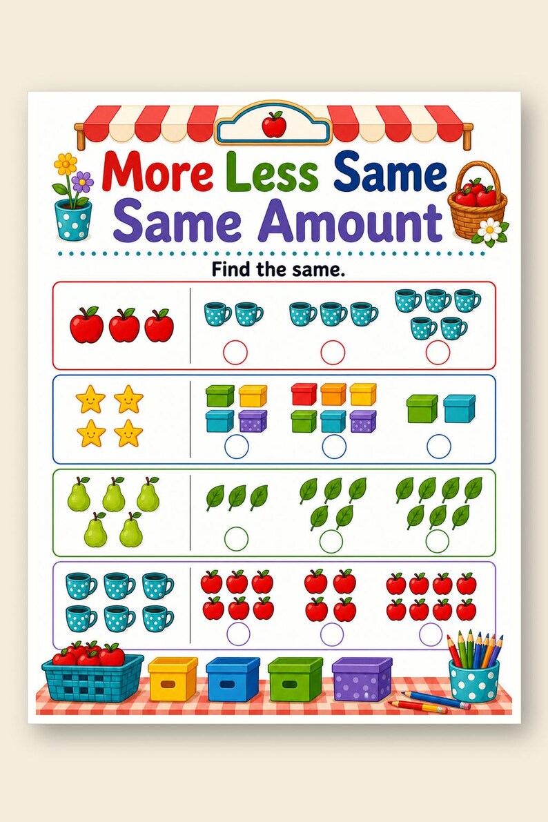 Plus Moins Même boutique | Plus Moins Mêmes feuilles de calcul | PDF imprimable | Téléchargement numérique image 9