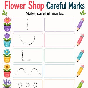 Fine Motor Flower Shop | Fine Motor Worksheets | Printable PDF | Digital Download image 6