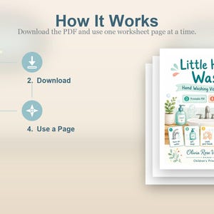 Lavado de manos para niños pequeños / Horario visual de lavado de manos / PDF imprimible / Descarga digital imagen 8