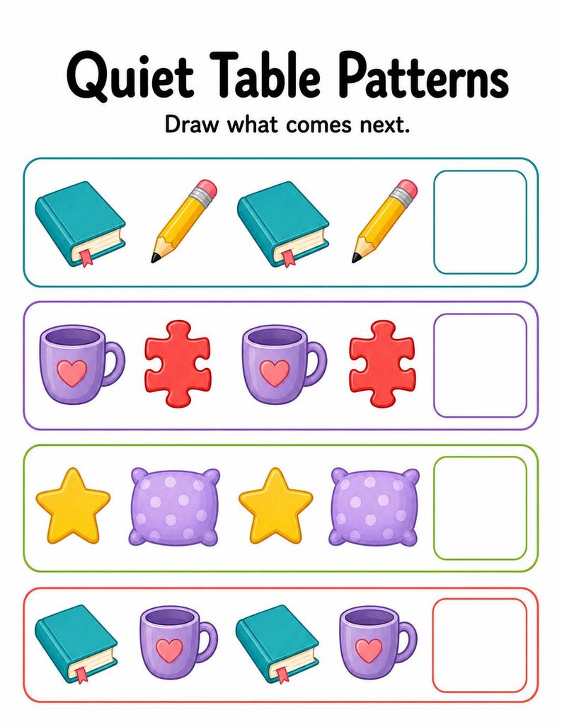 Quiet Table Puzzles | Druckbare besetzten Seiten | Druckbare PDF | Digitaler Download Bild 6