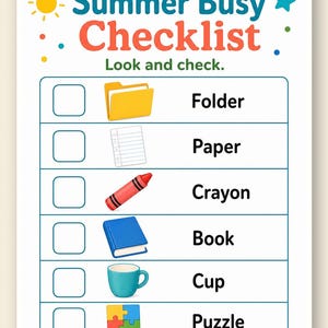 Home Summer Busy Pages | Summer Busy Pages for Kids | Printable PDF | Digital Download image 9