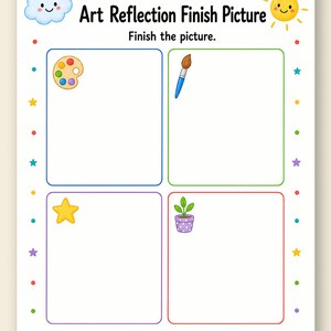 Art Reflection Pages | Art Journal Prompts | Printable PDF | Digital Download image 9